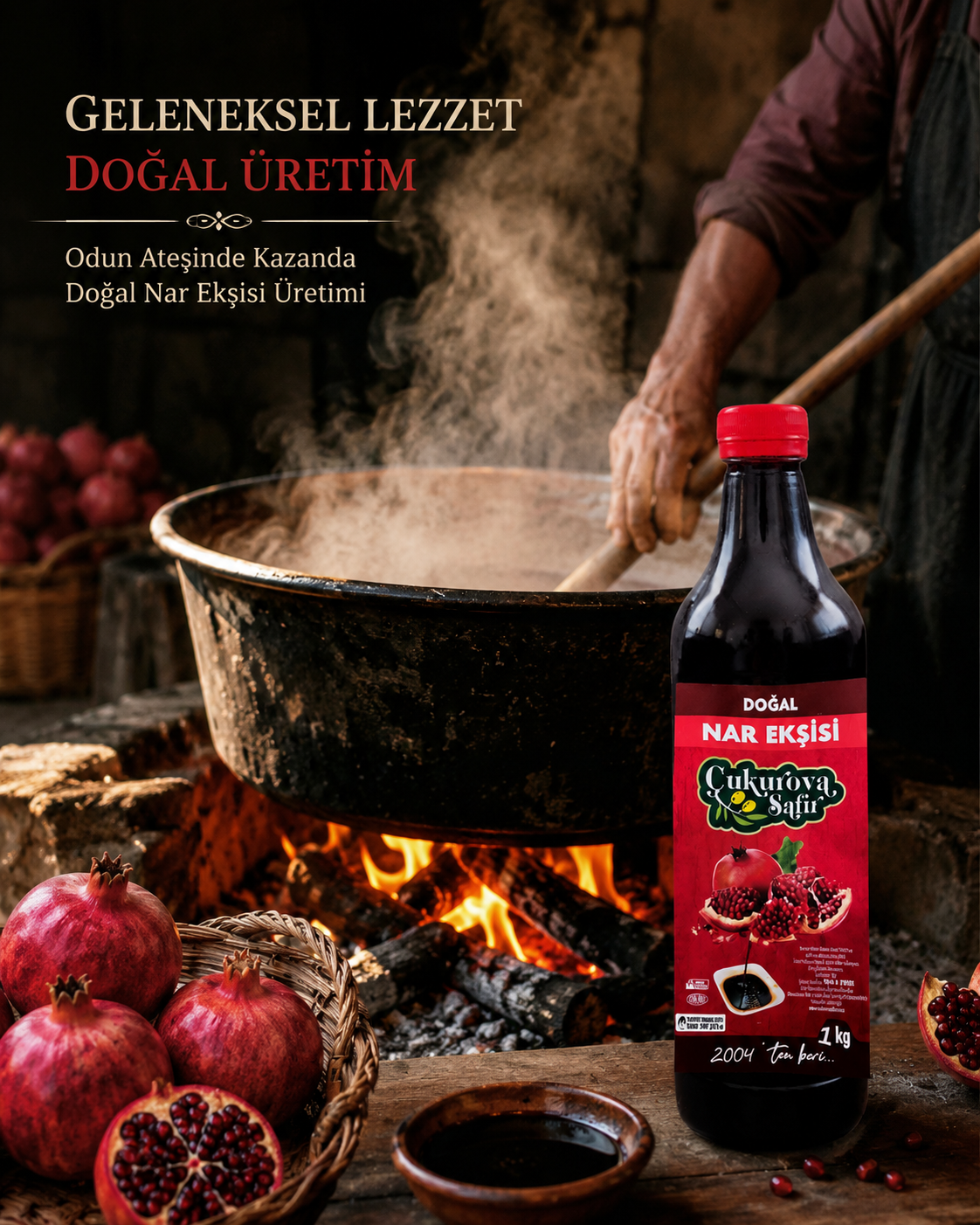 Çukurova Safir 1 Kg El Yapımı Doğal Nar Ekşisi