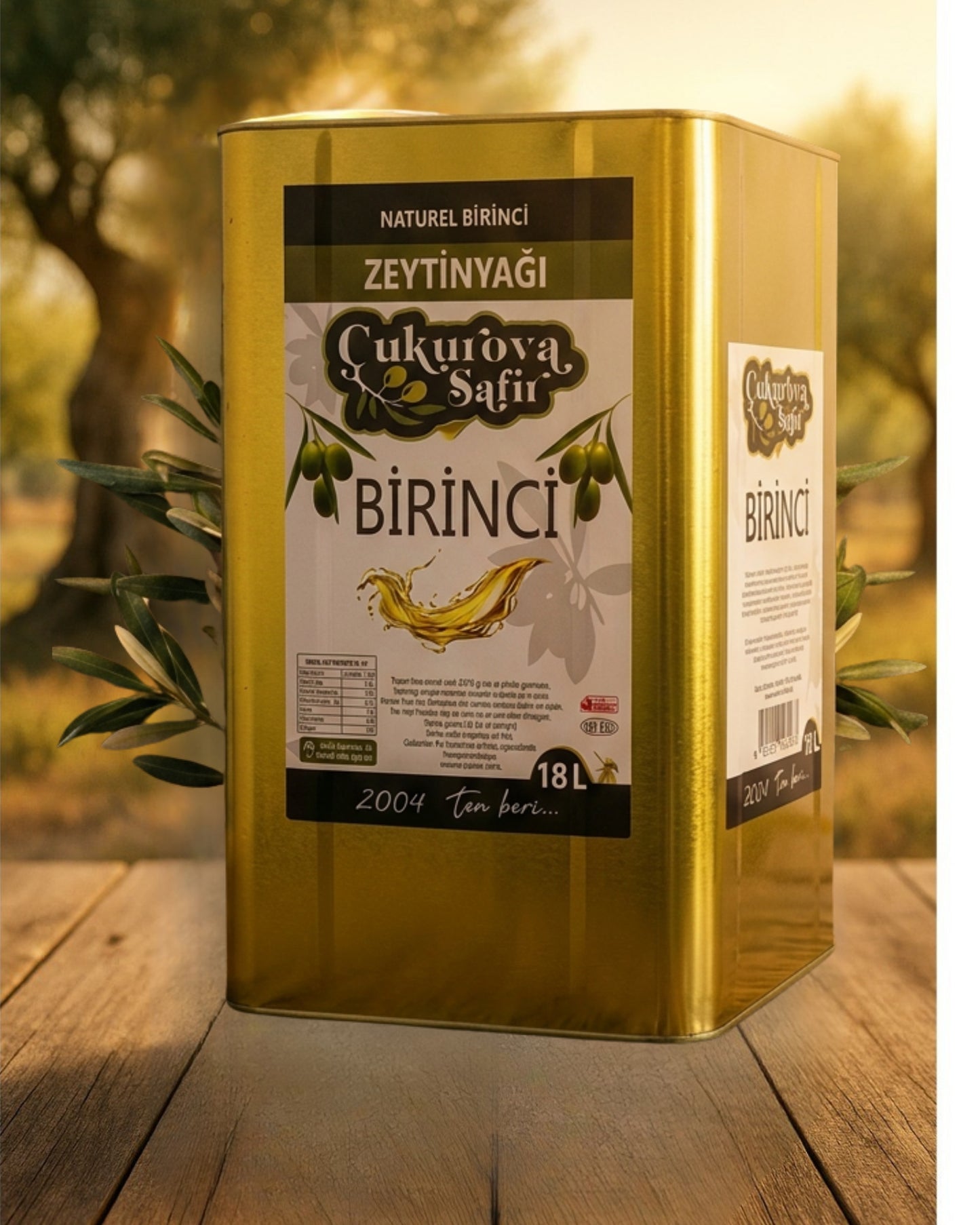 Çukurova Safir 18 L Birinci Zeytinyağı