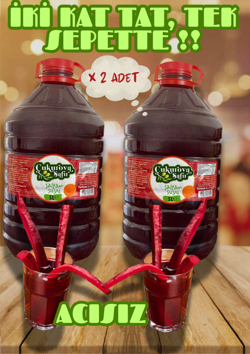 Çukurova Safir EL YAPIMI 5X2 10 LT ACISIZ ADANA ŞALGAMI