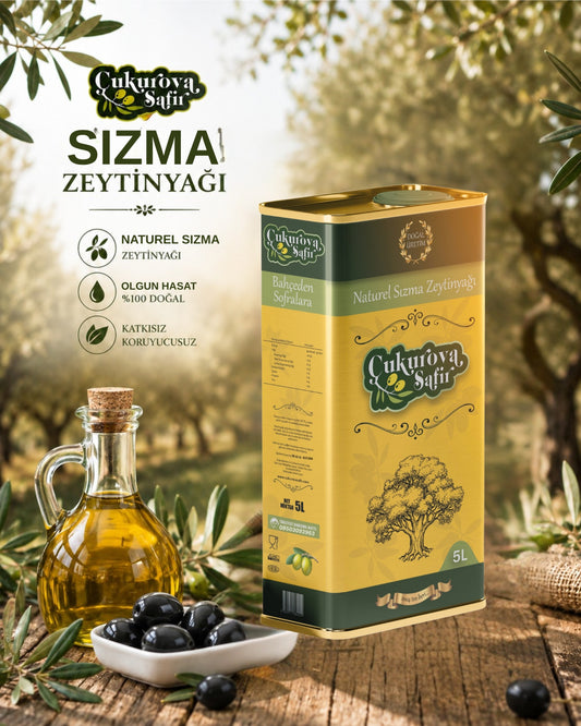 Çukurova Safir  5 L Natürel Sızma Zeytinyağı