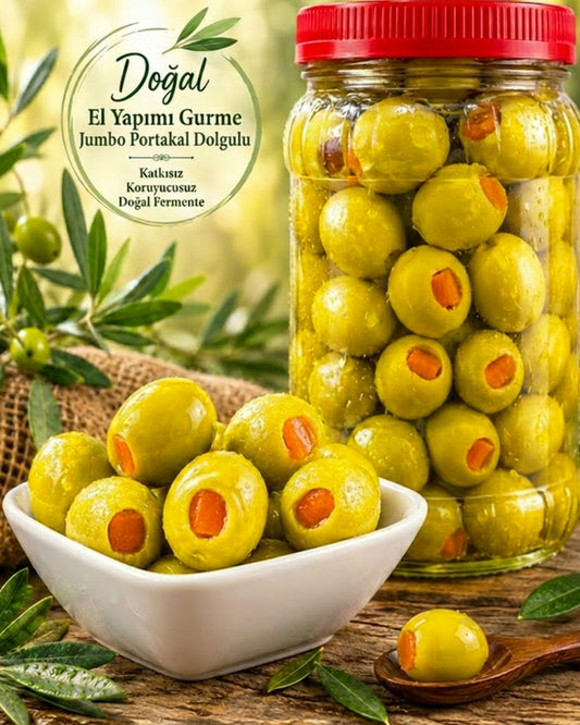 Gurme Portakal Dolgulu Jumbo Zeytin